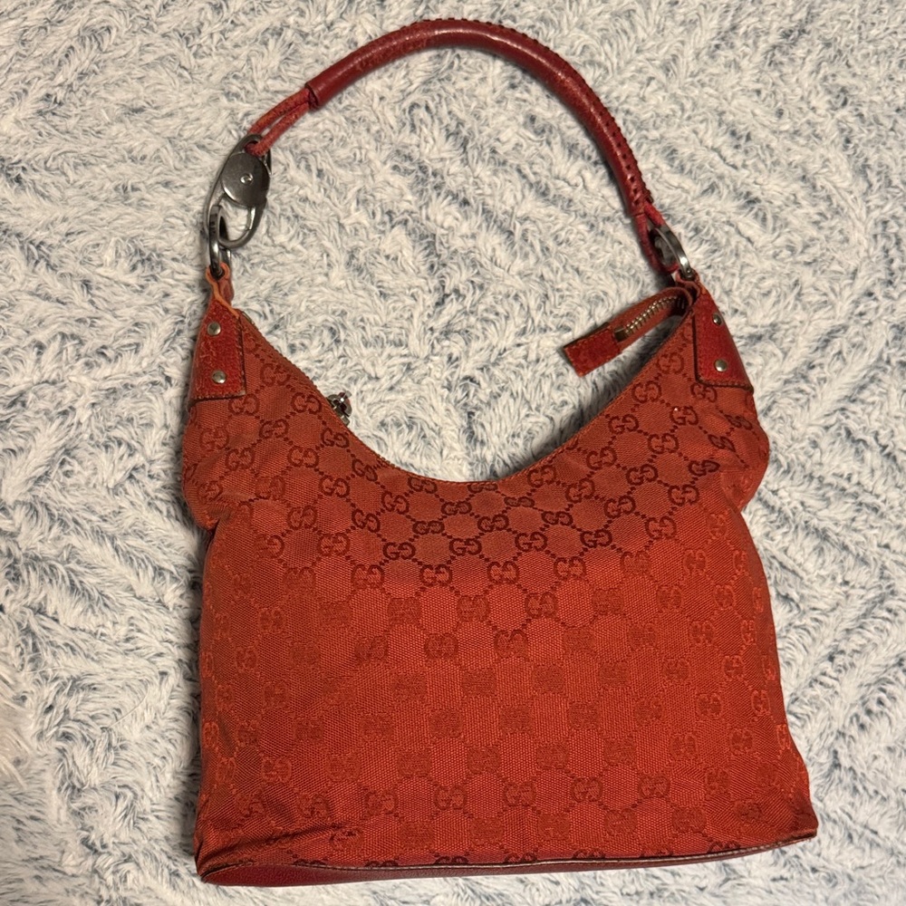Gucci Brick Red Hobo Bag